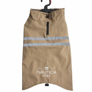 Nautica Khaki Dog Coat with Reflective Stripes